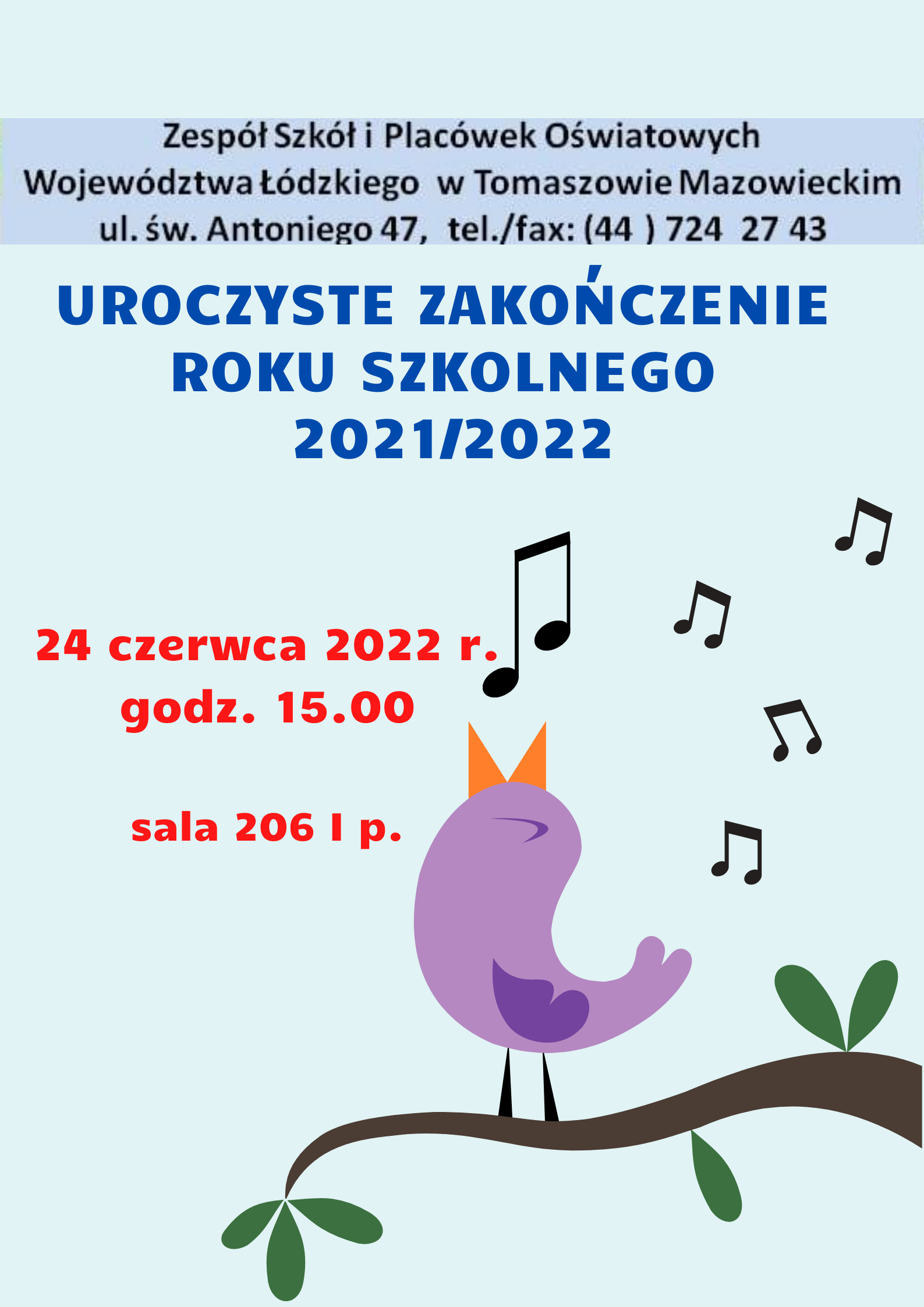 Zakończenie roku szkolnego