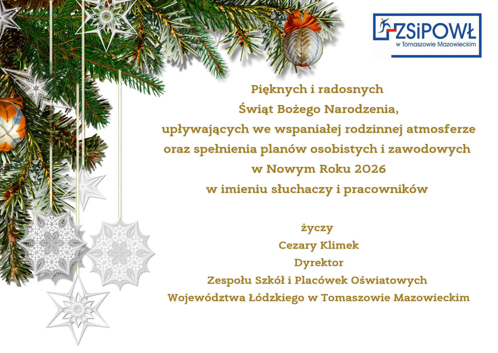 Życzenia bożonarodzeniowe