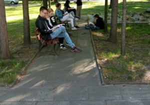 Czytanie w przestrzeni publicznej - spotkanie na terenie Zepołu Szkół i Placówek Oświatowych Województwa Łódzkiego